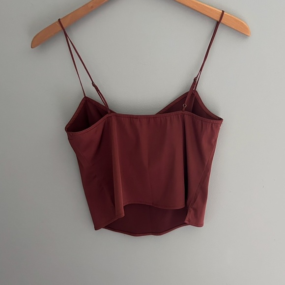 🌷 Abercrombie & Fitch Rust Cropped Tank Top Size XS NWT - Picture 3 of 10